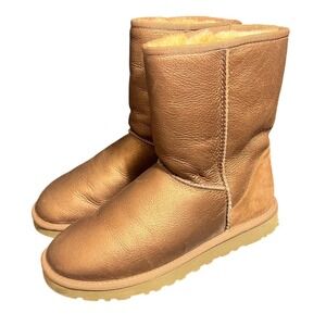 Ugg Boots Metallic‎ Women's UGG Classic Short II Metallic Womens Size 7